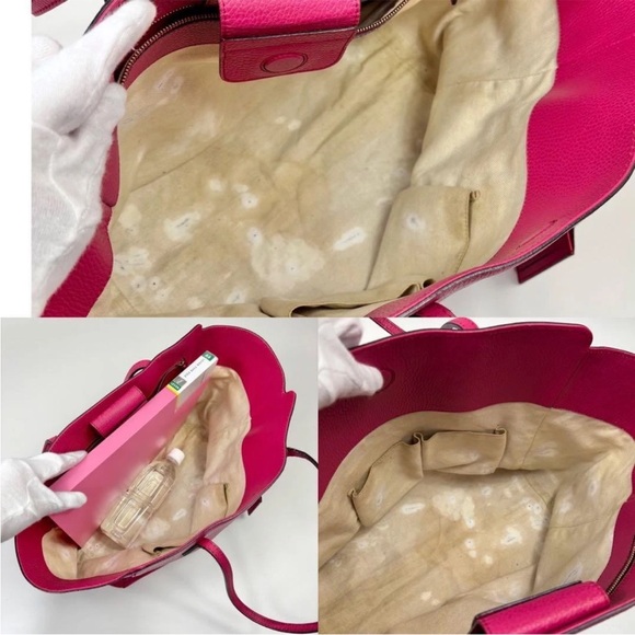 Gucci Fuchsia Leather Tote - Picture 6 of 9